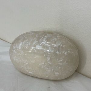 MANGO Pearlescent/Opalescent Oval Clutch